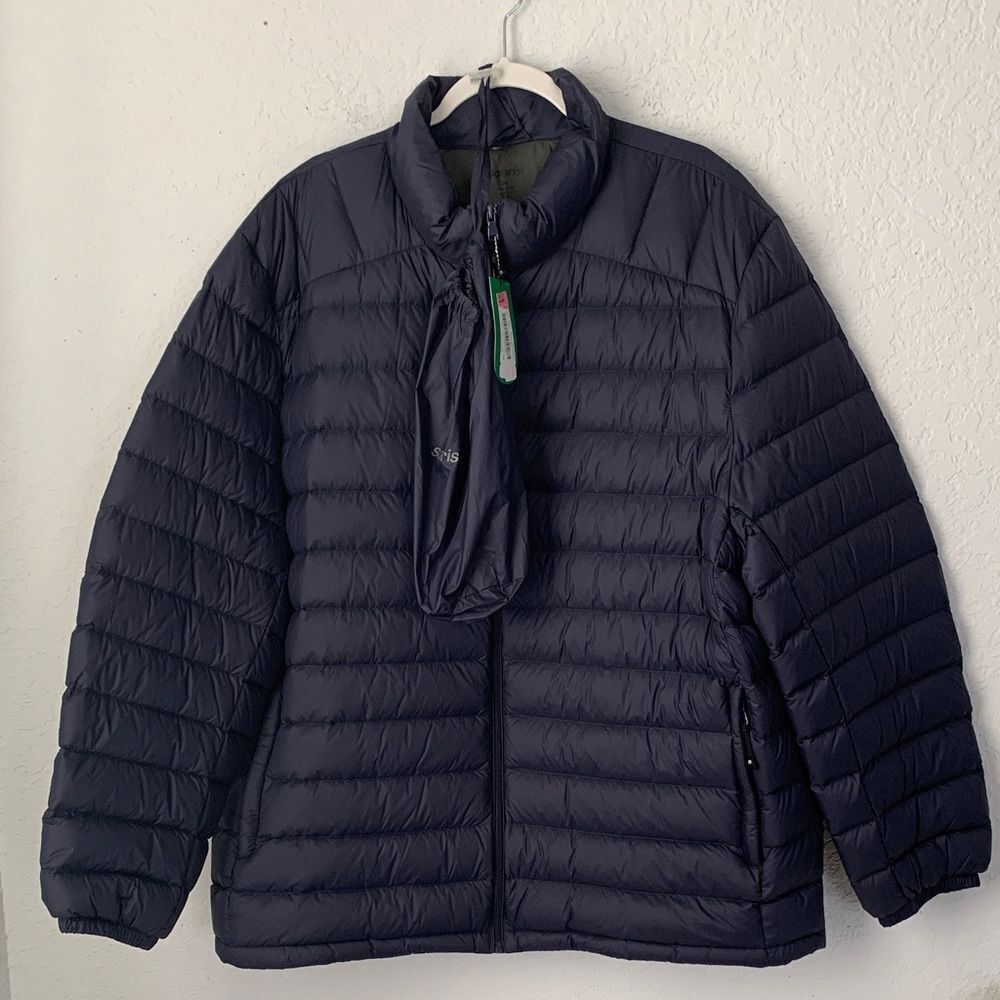 NWT Solaris Outerwear Big Men's Navy Puffer Jacket Size 2XB